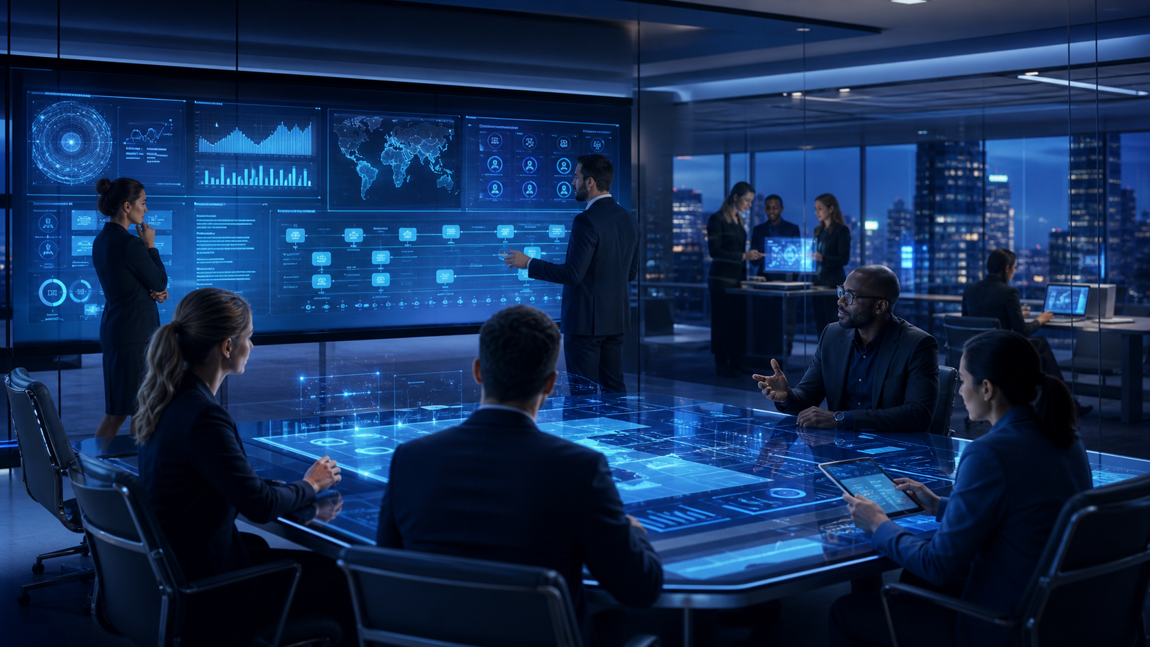 NextSkill enterprise learning command center illustration